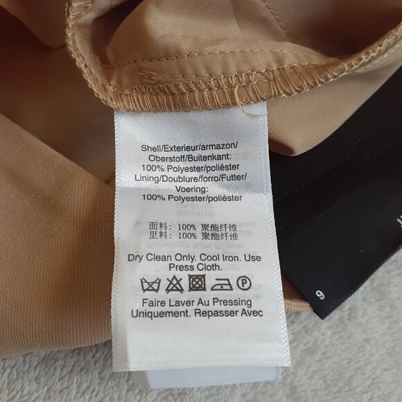 DKNY NWT Women's Size 6 Khaki Tan The Essex High Waist Dress Shorts - Picture 7 of 13